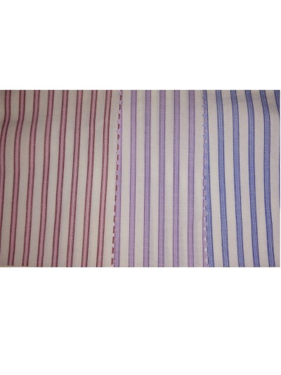 JS-JAMS  成分：60%cotton  40%polyester  紗織：45*45  恤衫布2  間條  克重：108.6gsm 正面照